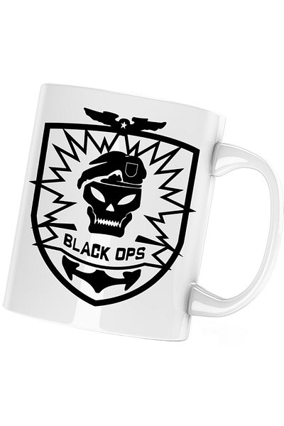 OEM Cana Call of Duty Black Ops Logo Emblem, alba, 330 ml