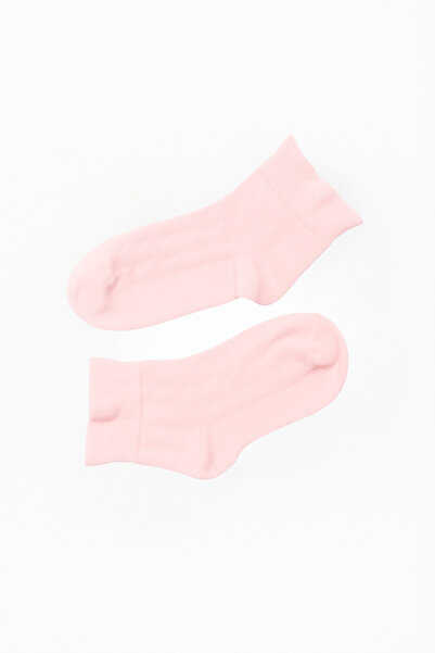 BONY SOCKS Kız Çocuk Bileği Fırfırlı Step Çorap Pembe
