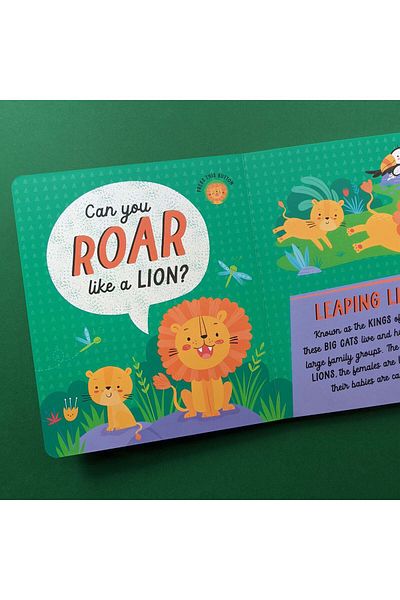 North Parade Children's book, NPP, Let's Roar - Children's 10 Button Sound Book, 3+ years