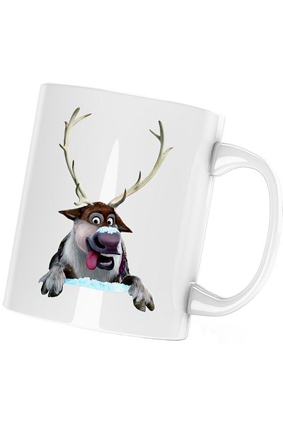 OEM Elsa Frozen Sven Ice Kingdom mug, white, 330 ml