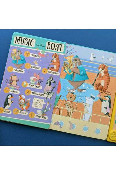 North Parade Carte pentru copii, NPP, Lumea mea agitată a instrumentelor - Carte de sunete pentru copii cu 50 de butoane, 1+ ani