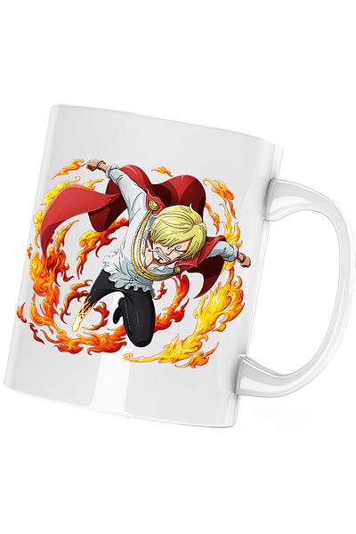 OEM Cana Sanji Vinsmoke One Piece Black Leg, alba, 330 ml