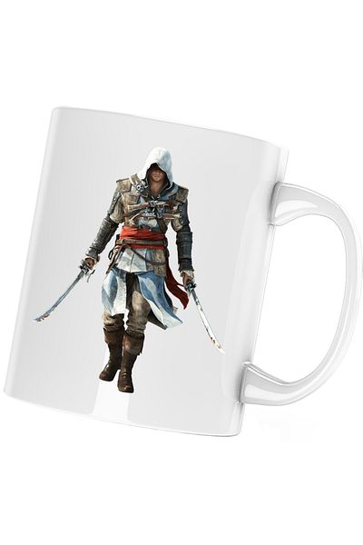 OEM Assassin's Creed Swordsman Scrima Scrimer Mug, white, 330 ml