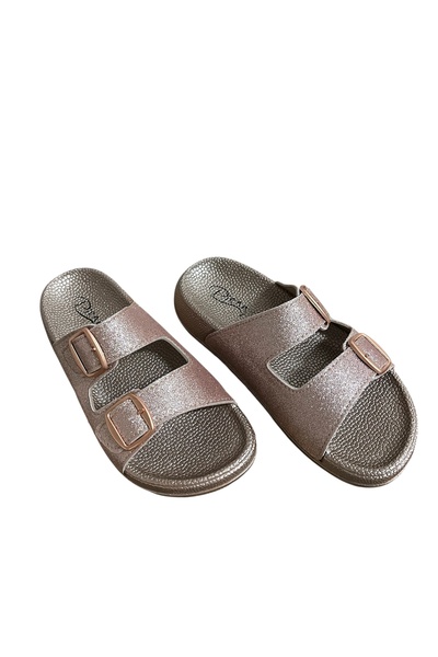 Pienn pudra bronz tokalı ortopedik terlik