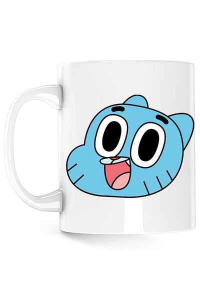 OEM Cana The Amazing World of Gumball Cartoon Desene, alba, 330 ml