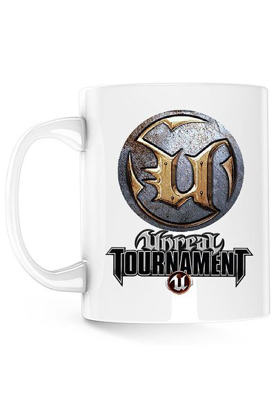 OEM Cana Quake Unreal Tournament Insigne Logo Emblem PS4, alba, 330 ml