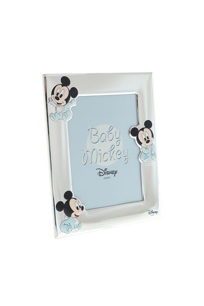 GiftExpress Silver photo frame Baby Mickey Mouse 25cm
