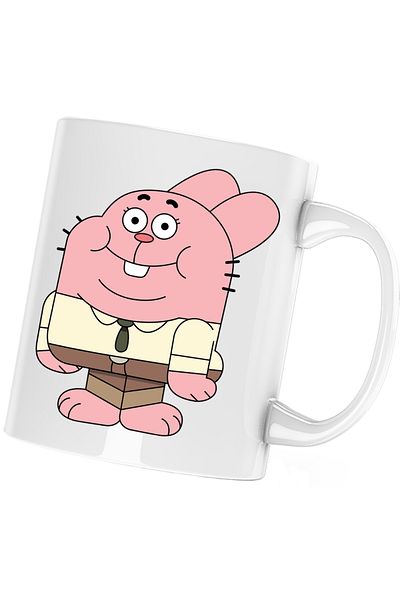 OEM Richard Watterson Gumball Daddy Rabbit Mug, white, 330 ml