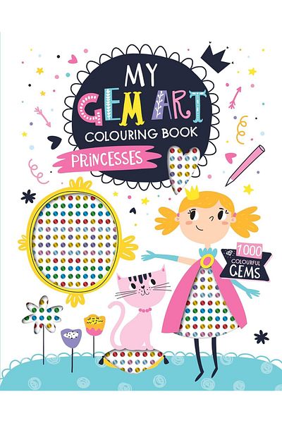 North Parade Children's book, NPP, My Gem Art Colouring Book: Princess, 3+ years