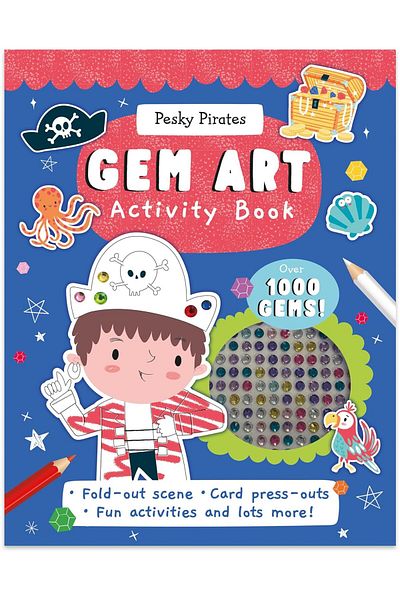 North Parade Children's book, NPP, Gem Art Activity Book: Pesky Pirates, 3+ years