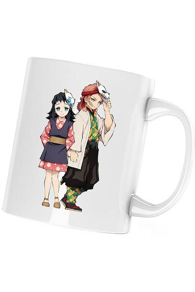 OEM Demon Slayer Sabito Makomo Friends Cana, white, 330 ml