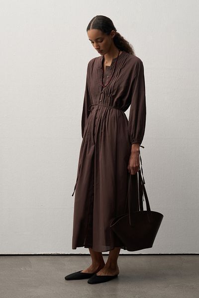 mathilda store Women's Bitter Brown Lisa Shirt Dress