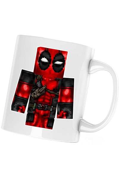 OEM Cana Deadpool Minecraft Roblox Skin, alba, 330 ml