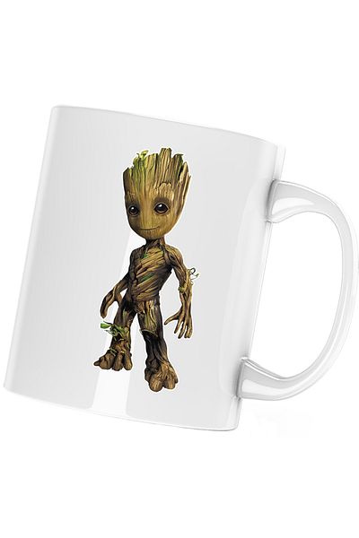 OEM Baby Groot Valentine's Day Cup Boyfriend Girlfriend, white, 330 ml