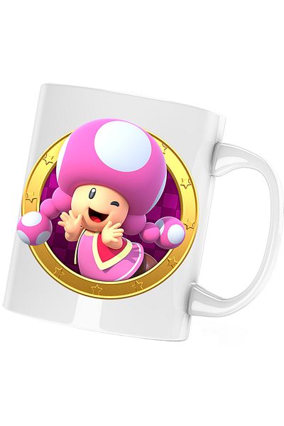 OEM Cana Super Mario Bros Star Rush Toad 3D, alba, 330 ml