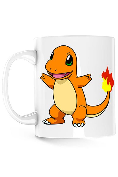 OEM Cana Pokemon Charizard Fire Dragon, alba, 330 ml
