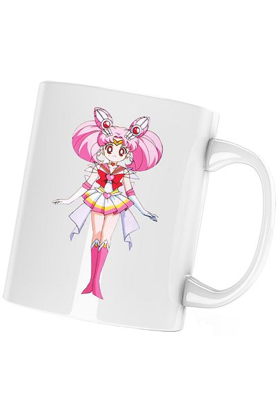 OEM Cana Sailor Moon Chibiusa Pink Roz Anime, alba, 330 ml