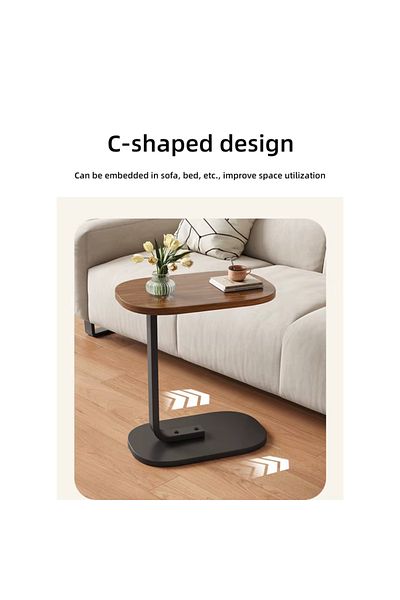 OEM Coffee Table with Leg, Portable, Durable, Elegant Design, 45x28x60 cm, Walnut