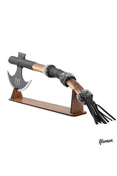 Yaman Hediyelik Kayı Baltası El Yapımı Turgut Alp Balta ve Ertuğrul Savaşçı Aleti -60 cm