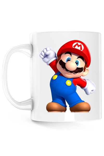 OEM Cana Super Mario Bros Superstar Saga 3D Kart, white, 330 ml