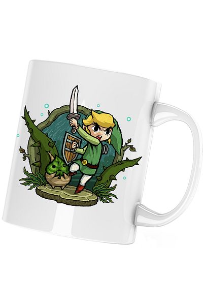 OEM Cana Legend of Zelda Link Harry Potter Elf, alba, 330 ml