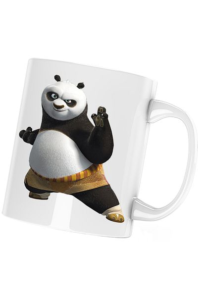OEM Cana Kung Fu Panda Po Ninja Jedi Animation, white, 330 ml
