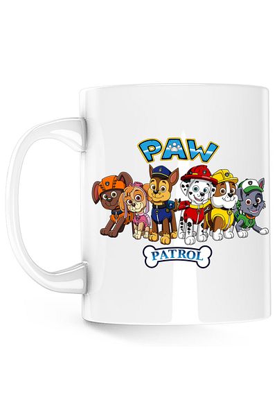 OEM Paw Patrol All the Puppies Crew Mug, white, 330 ml