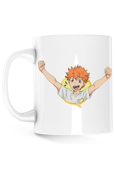 OEM Haikyuu Hinata Volleyball Game Anime Haikyu!! Mug, white, 330 ml