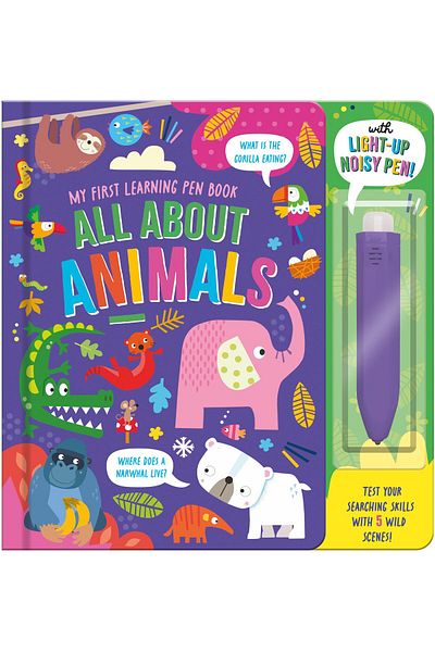 North Parade Children's book, NPP, My First Learning Pen Book, All About Animals, 3+ years