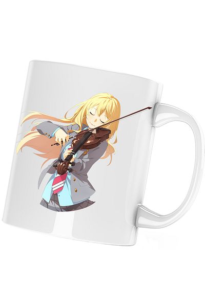 OEM Your Lie in April Kaori Violinist Mug, white, 330 ml