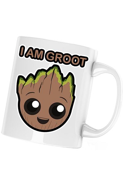 OEM I Am Groot Baby Mug, Lover, White, 330 ml