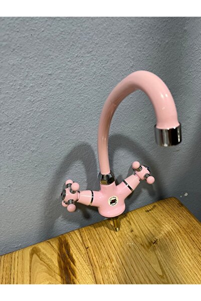 Veka MEGA STAR Nostaljik Kuğu Lavabo Bataryası – Çift Kollu, Pres Döküm, Sıca...