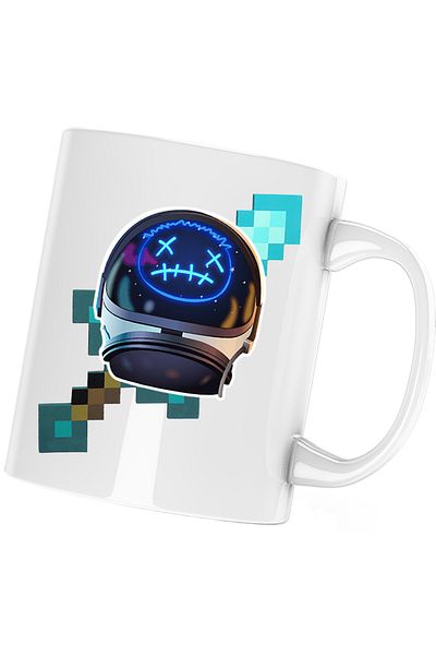 OEM Cana Astro Jack Fortnite Minecraft Diamond, alba, 330 ml