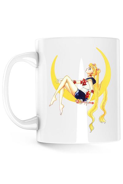 OEM Sailor Moon Usagi Tsukino Dreams Come True Mug, white, 330 ml