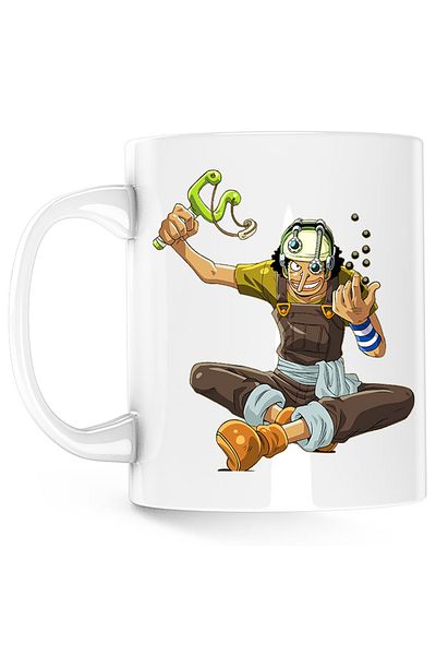OEM Cana One Piece Usopp Art Prastie Anime, alba, 330 ml