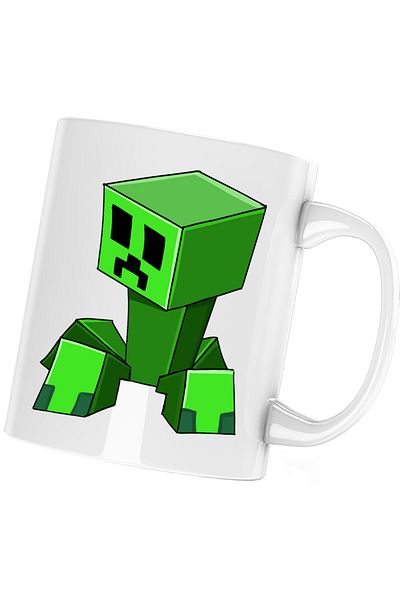 OEM Cana Green Creeper Minecraft, alba, 330 ml