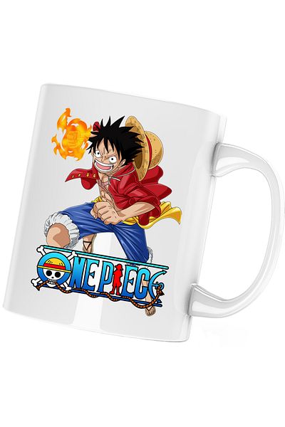 OEM Cana Eiichiro Oda One Piece Monkey D Luffy Pirate Captain, alba, 330 ml