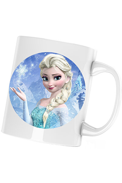 OEM Cana Disney Elsa Frozen Regatul de Gheata, alba, 330 ml