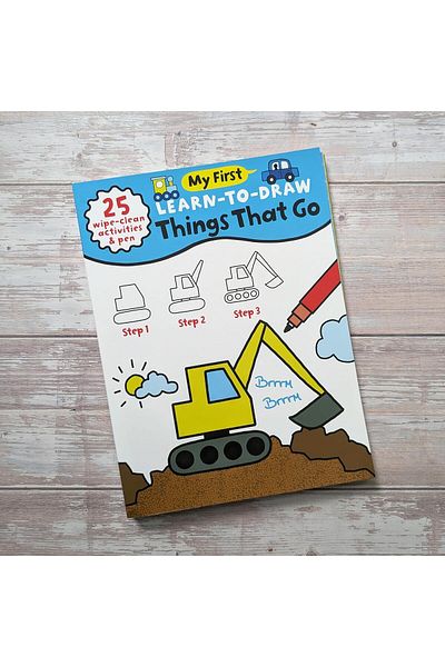 North Parade Children's book, NPP, Children's Learn-To-Draw Activity Book - Things That Go, 4+ years