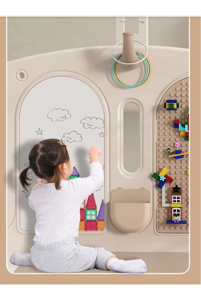 Nichiduta Garden Nichiduta Garden Moon House Coffee 240x200 cm playground fence with safety gate, playpen