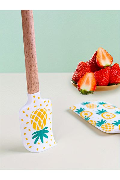 Cozy Nest Silicone Spatula Set, 2-Piece, Large & Small Kitchen Utensils for Mixing, Scraping