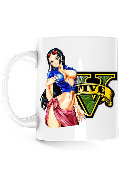 OEM Cana GTA Girl One Piece Nico Robin Devil, alba, 330 ml