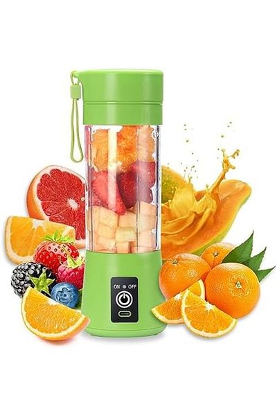 Biki Portable blender, fruit mixer with 6 blades, electric usb rechargeable juicer, fruit mixing machine