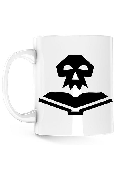 OEM Death Note Skull Mug Horror Book Skull, white, 330 ml