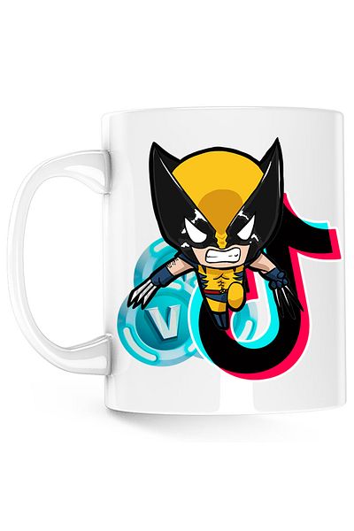 OEM Can Wolverine XMen Fortnite VBucks Tiktok, white, 330 ml