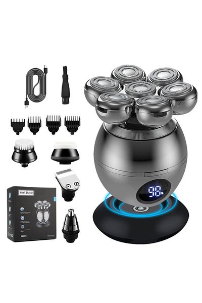 CLAUSTEEL M2 Professional Shaver for Men, with 7 Blades, 6 in 1 Accessories, IPX6 Waterproof