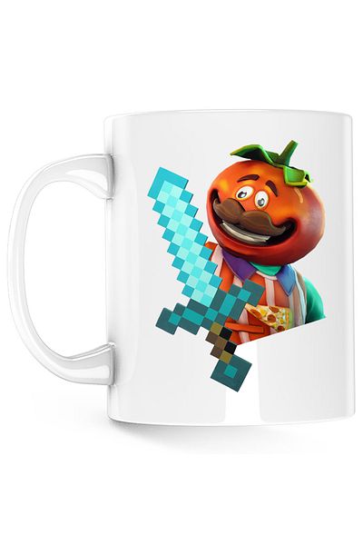 OEM Cana Tomato Fortnite Minecraft Diamond Sword, alba, 330 ml