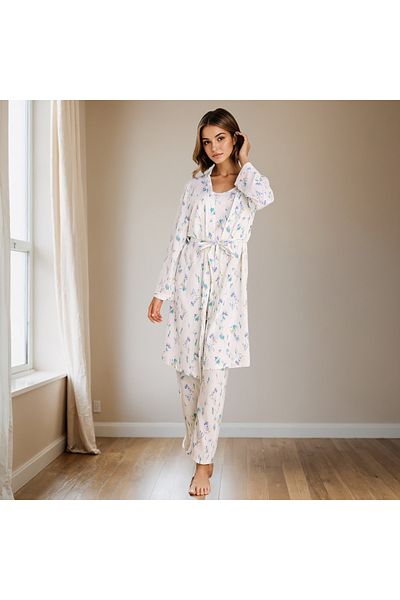 FAV All-Over Print Robe and Pyjama Set