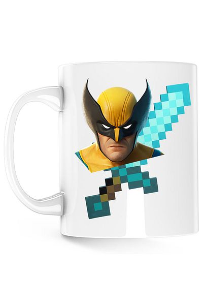 OEM Cana Wolverine XMen Diamond Sword Minecraft, alba, 330 ml