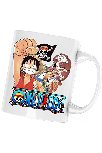 OEM Cana One Piece Monkey Luffy Pinguin Panda, alba, 330 ml
